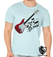 Camiseta adulto ou infantil Guitarra Musica Rock instrumento - Foto 5