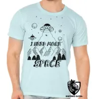 Camiseta adulto ou infantil I need more space alien et ovni - Foto 5
