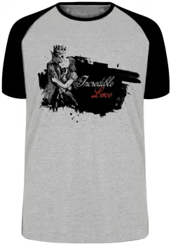 Camiseta adulto ou infantil Incredible Love caveira princesa