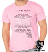 Camiseta adulto ou infantil Leis de Newton - Foto 2