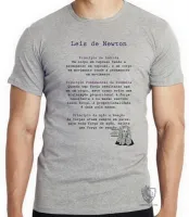 Camiseta adulto ou infantil Leis de Newton - Foto 4