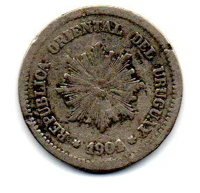 Uruguai - 1901 - 2 Centesimos