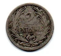 Uruguai - 1901 - 2 Centesimos - Foto 2