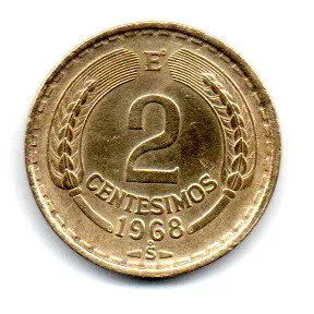 Chile - 1968 - 2 Centesimos - Polida
