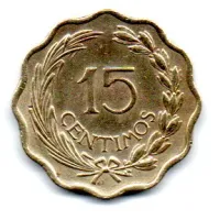 Paraguai - 1953 - 15 Centimos - Polida - Foto 2
