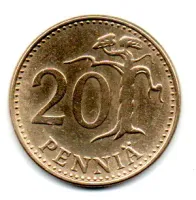 Finlândia - 1981 - 20 Pennia - Polida - Foto 2