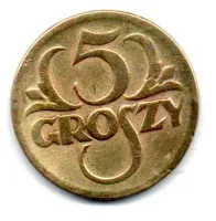 Polônia - 1923 - 5 Groszy - Polida - Foto 2