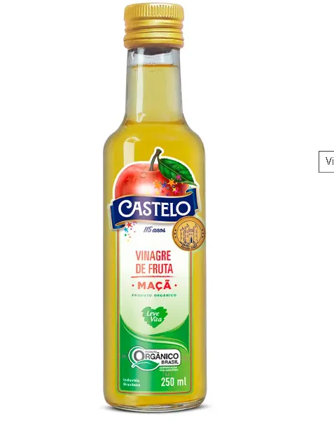 VINAGRE DE FRUTA MACA ORGANICO  250ml