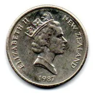 Nova Zelândia - 1987 - 5 Cents