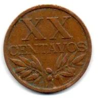 Portugal - 1961 - XX Centavos - Foto 2