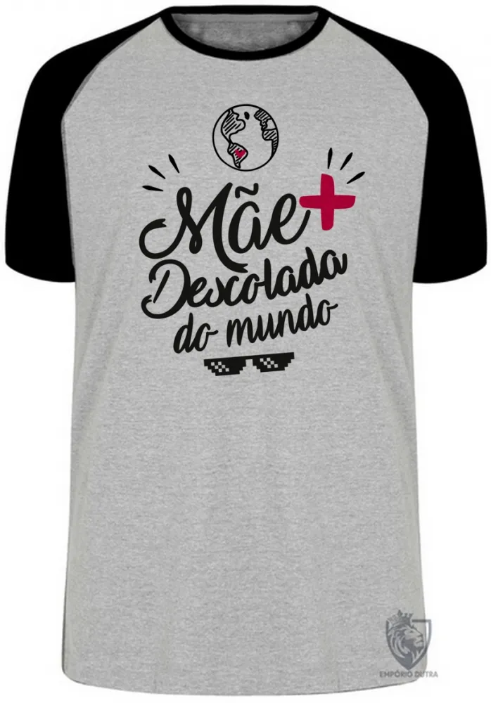 Camiseta adulto ou infantil mãe descolada presente dia das mães Imagem