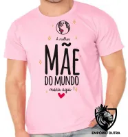 Camiseta adulto ou infantil mãe mora aqui dia das mães - Foto 2