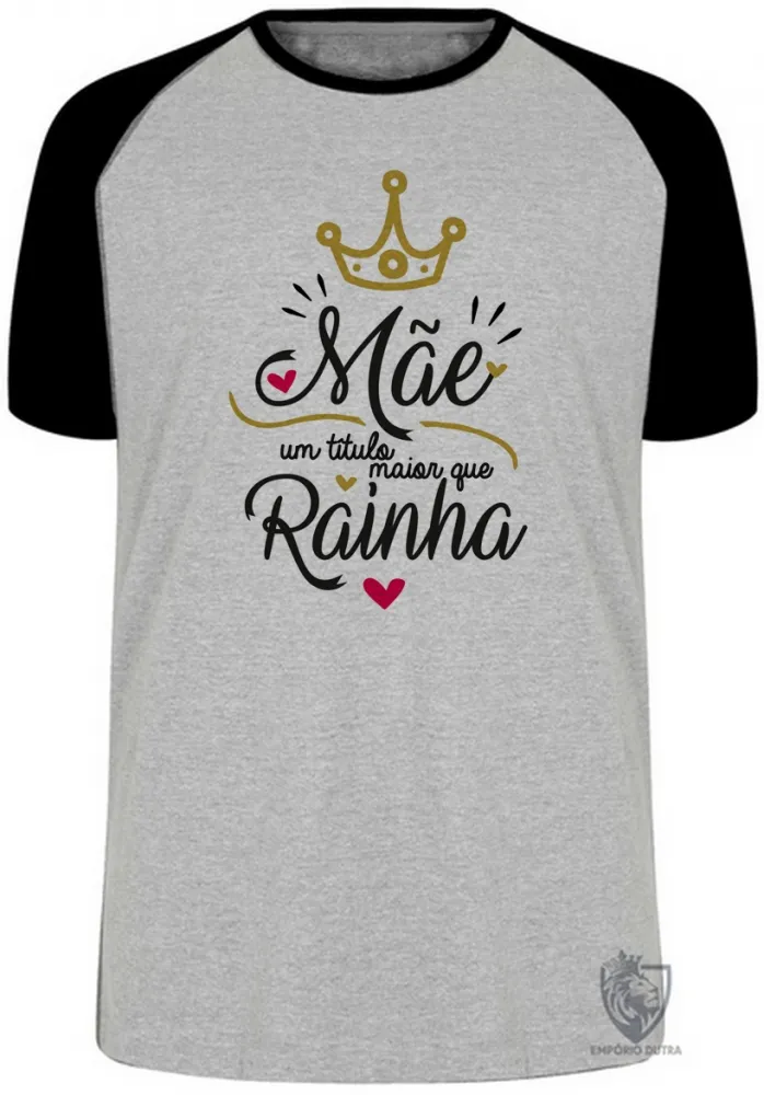 Camiseta adulto ou infantil mãe rainha dia das mães Imagem