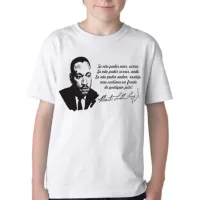Camiseta adulto ou infantil Martin Luther King frase - Foto 3