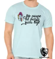 Camiseta adulto ou infantil Me poupe raiva hoje unicórnio bipolar - Foto 5