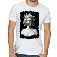Camiseta adulto ou infantil medusa mitologia grega cobra - Foto 2