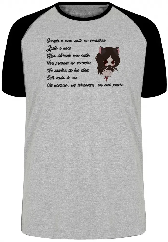 Camiseta adulto ou infantil meia noite me encontrar vampiro lobisomen