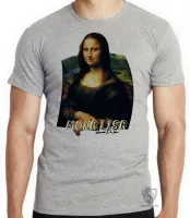 Camiseta adulto ou infantil Mona Lisa Leonardo Da Vinci - Foto 3