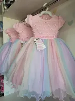 Vestido Festa Borboletas Candy Colors Menina Bonita