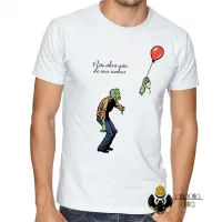 Camiseta adulto ou infantil Não abra mão de seus sonhos zumbie - Foto 2