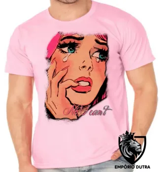 Camiseta adulto ou infantil No I Cant garota chorando menina girl - Foto 2