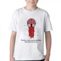 Camiseta adulto ou infantil cérebro é maravilhoso todos deveriam ter um - Foto 2