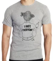 Camiseta adulto ou infantil odeio todos ranço mau humor - Foto 3