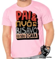 Camiseta adulto ou infantil pai avô bisavô - Foto 3