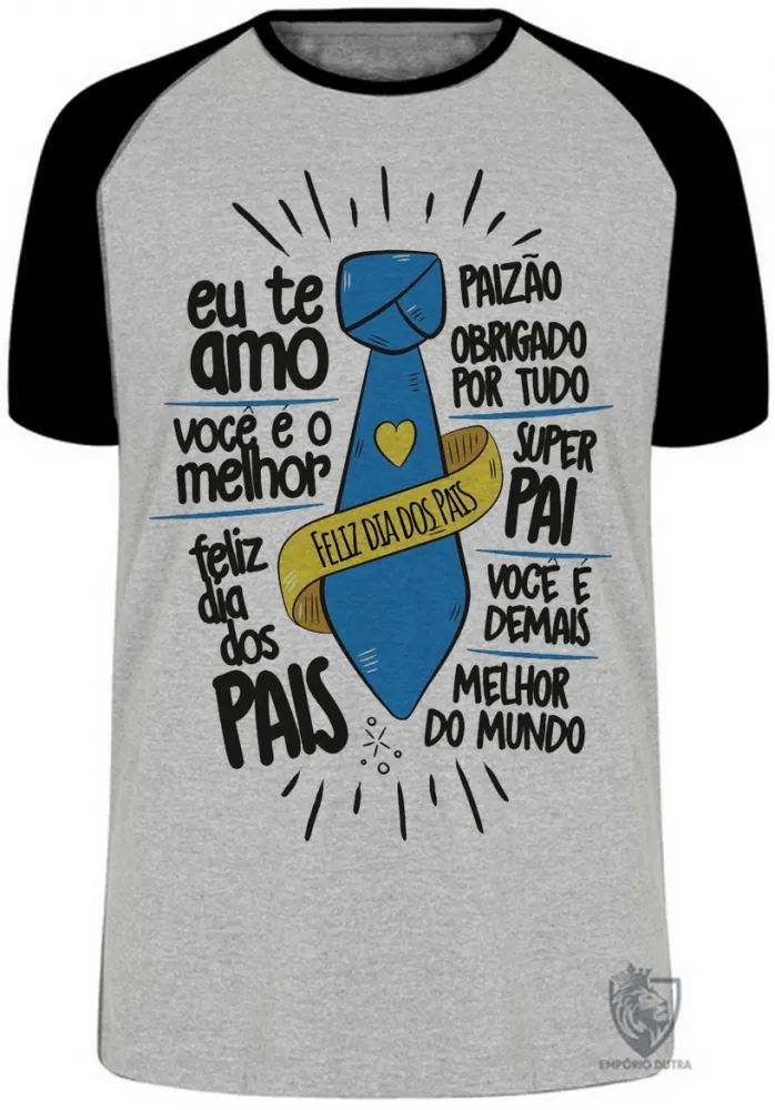 Camiseta adulto ou infantil pai gravata papai