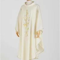 Casula Bordado Cruz 30 em Cores Litúrgicas - Foto 5