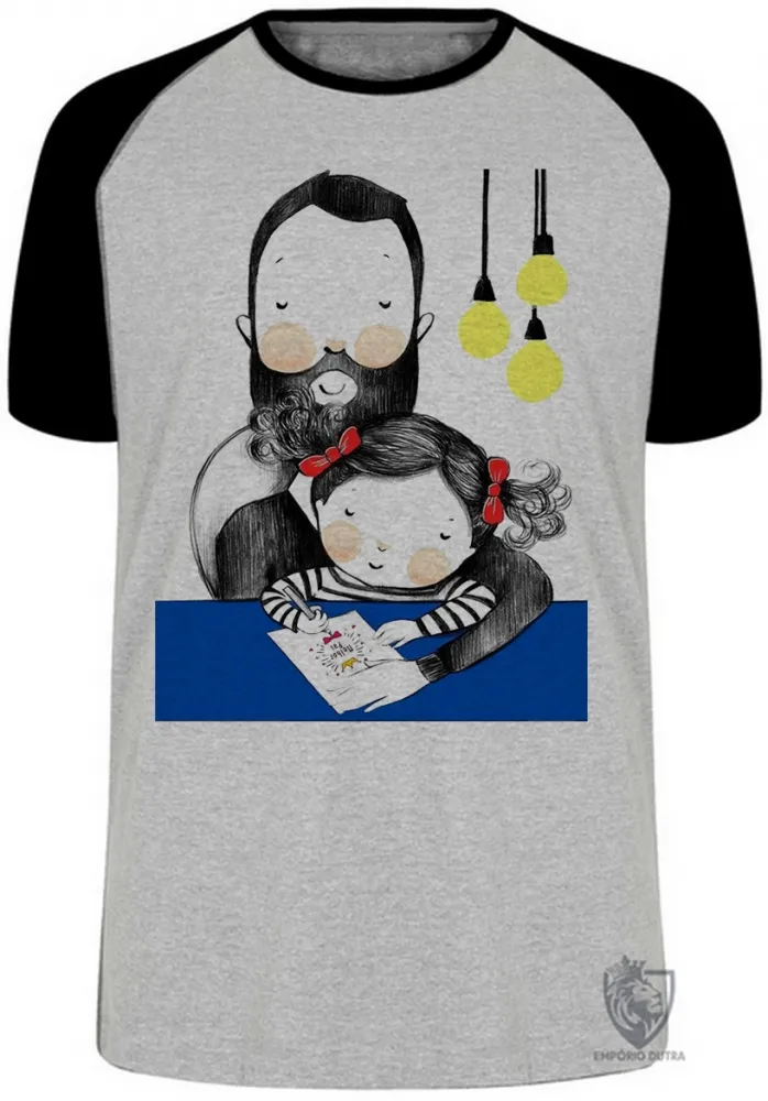 Camiseta adulto ou infantil pai menina melhor Imagem