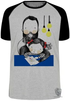 Camiseta adulto ou infantil pai menina melhor