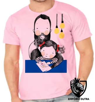 Camiseta adulto ou infantil pai menina melhor - Foto 2