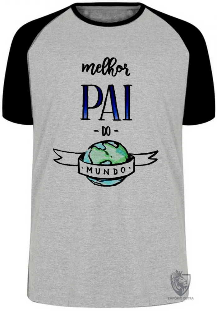 Camiseta adulto ou infantil pai mundo papai
