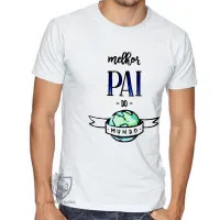 Camiseta adulto ou infantil pai mundo papai - Foto 3