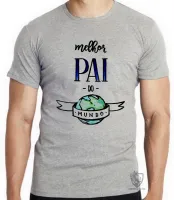 Camiseta adulto ou infantil pai mundo papai - Foto 4