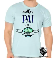 Camiseta adulto ou infantil pai mundo papai - Foto 5