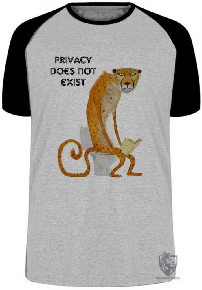 Camiseta adulto ou infantil Privacidade não existe engraçada not Imagem