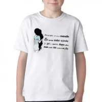 Camiseta adulto ou infantil Procure seu caminho menina frase - Foto 3