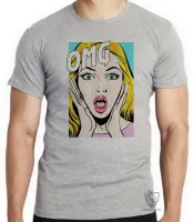 Camiseta adulto ou infantil Retro OMG  - Foto 4