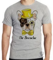 Camiseta adulto ou infantil Sir Brenchie Buldogue Francês - Foto 3