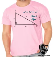 Camiseta adulto ou infantil Teorema de Pitágoras Matematica - Foto 2