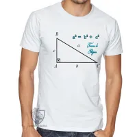 Camiseta adulto ou infantil Teorema de Pitágoras Matematica - Foto 3