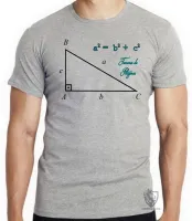 Camiseta adulto ou infantil Teorema de Pitágoras Matematica - Foto 4