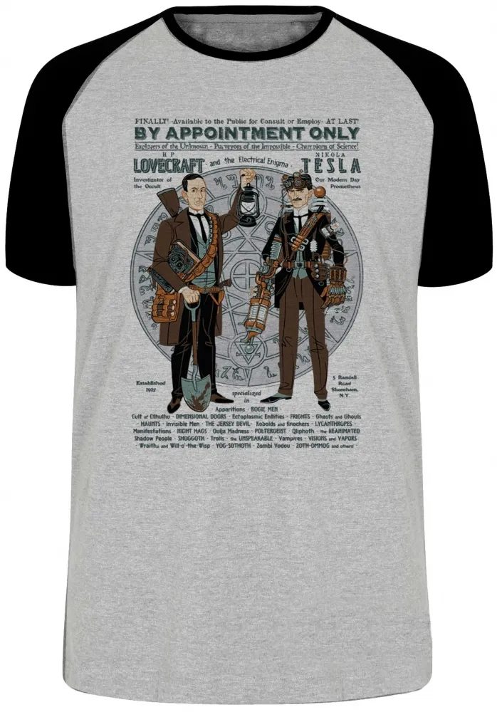 Camiseta adulto ou infantil Tesla Nikola Genio Inventor eletricidade Lovecraft
