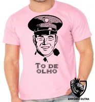 Camiseta adulto ou infantil To de olho guarda policial vigilante - Foto 2