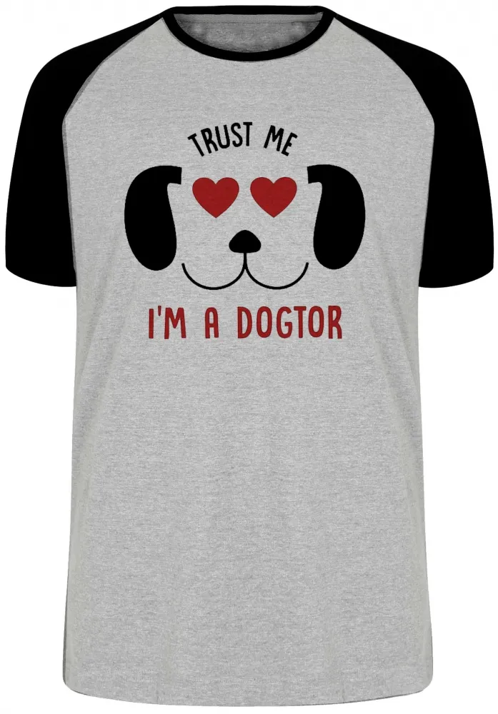 Camiseta adulto ou infantil Veterinário médico dogtor cão dog Imagem