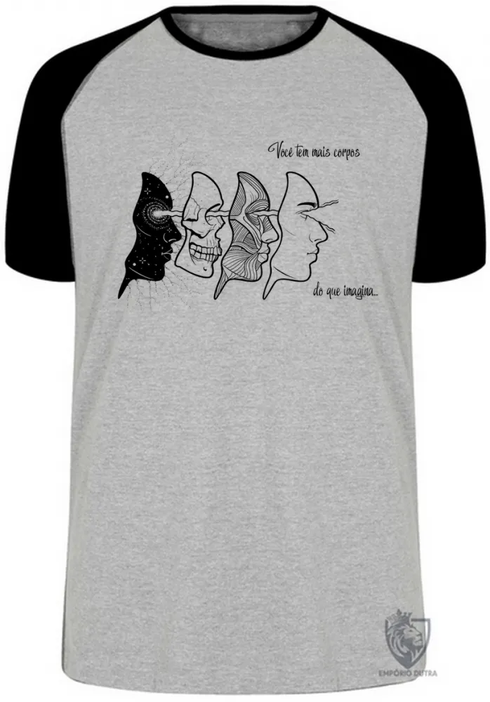 Camiseta adulto ou infantil Você tem mais corpos espiritual