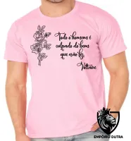 Camiseta adulto ou infantil Voltaire bem que não fez - Foto 2