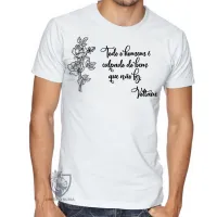Camiseta adulto ou infantil Voltaire bem que não fez - Foto 3